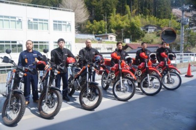 気仙沼消防団バイク隊